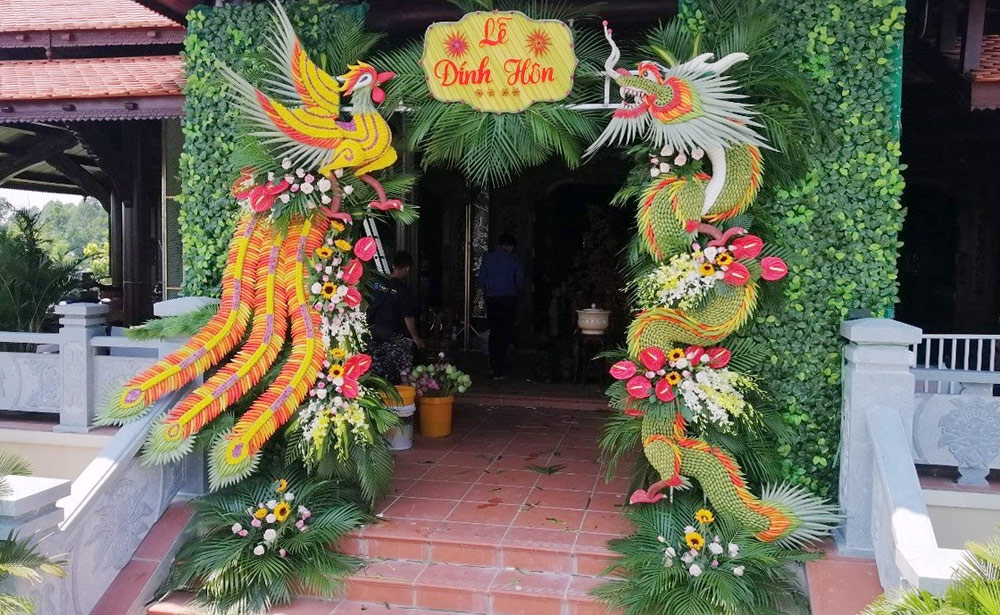 Mãn nhãn với cổng cưới lá dừa