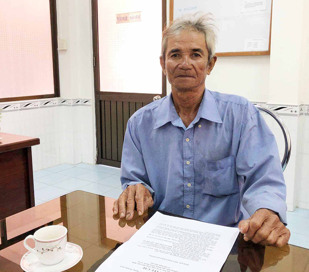 Sớm đưa vụ tranh chấp của ông Cao Đăng Phuớc ra xét xử