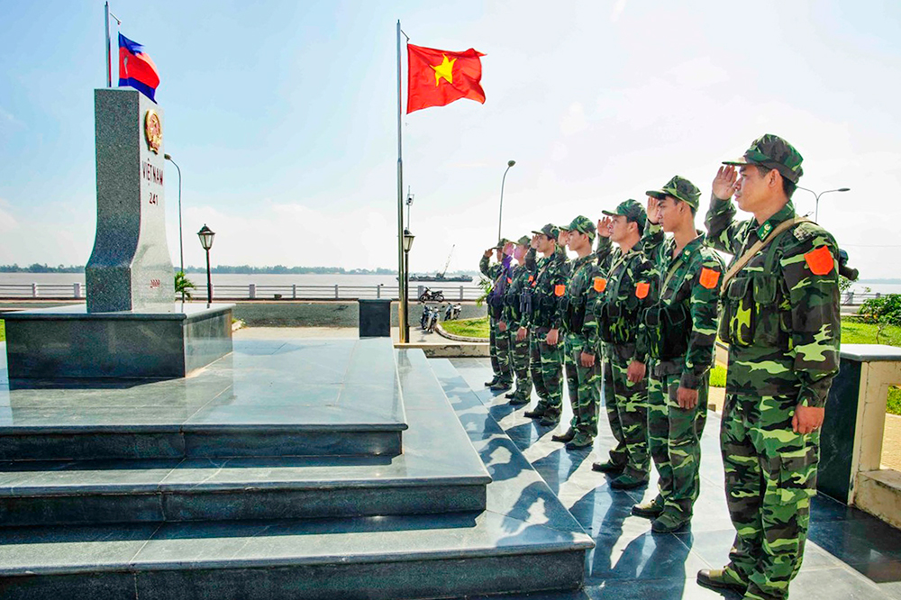 An Giang xây dựng đường biên cột mốc An Giang xây dựng đường biên cột mốc
