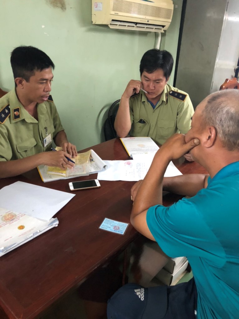 50 con heo hơi bị bắt giữ tại ấp Đồng Ky, xã Quốc Thái đều âm tính với bệnh dịch tả heo Châu Phi