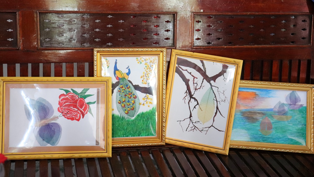 Sáng tạo tranh từ gân lá