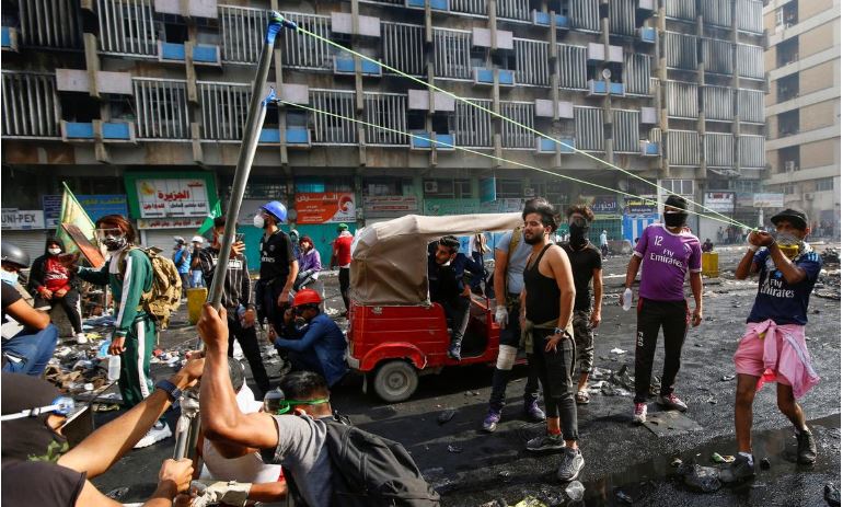 Hai người chết, 35 người bị thương trong các cuộc biểu tình ở Baghdad