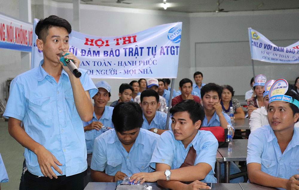 Hội thi “Công nhân lao động với đảm bảo trật tự an toàn giao thông”
