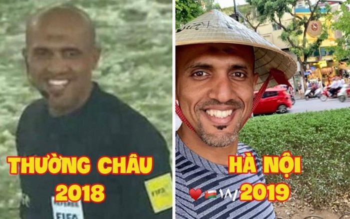 Vừa đến Hà Nội, trọng tài bắt trận Việt Nam - Thái Lan đã check-in hồ Gươm tươi rói, cư dân mạng: 'Mai mong chú cũng vui thế này!'