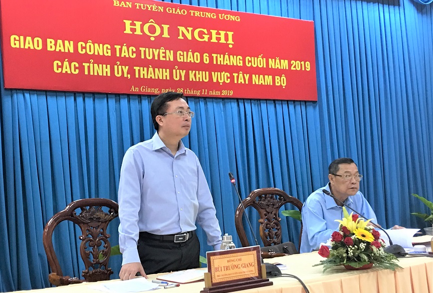 Giao ban công tác tuyên giáo cụm Tây Nam Bộ 6 tháng cuối năm 2019 