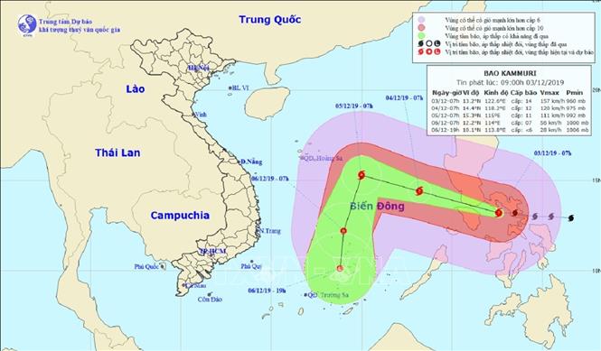 Cung cấp các bản tin dự báo kịp thời, sát thực tế để ứng phó với bão Kammuri