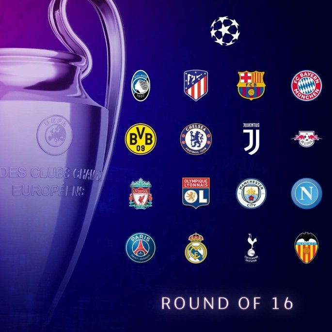 Bốc thăm vòng 1/8 Champions League