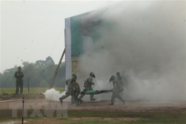 Việt Nam-Campuchia tổ chức diễn tập cứu hộ, cứu nạn