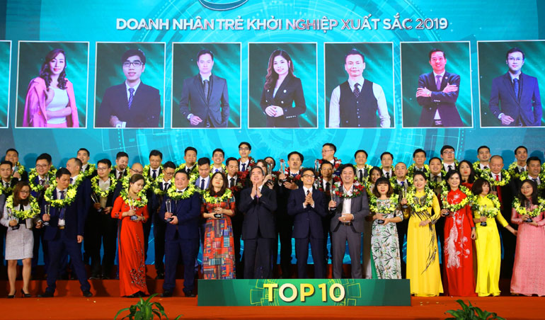 Tuyên dương 81 doanh nhân trẻ tiêu biểu, khởi nghiệp xuất sắc 2019