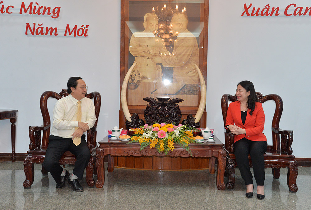 Đại học Quốc gia TP. Hồ Chí Minh thăm, chúc Tết Tỉnh ủy An Giang