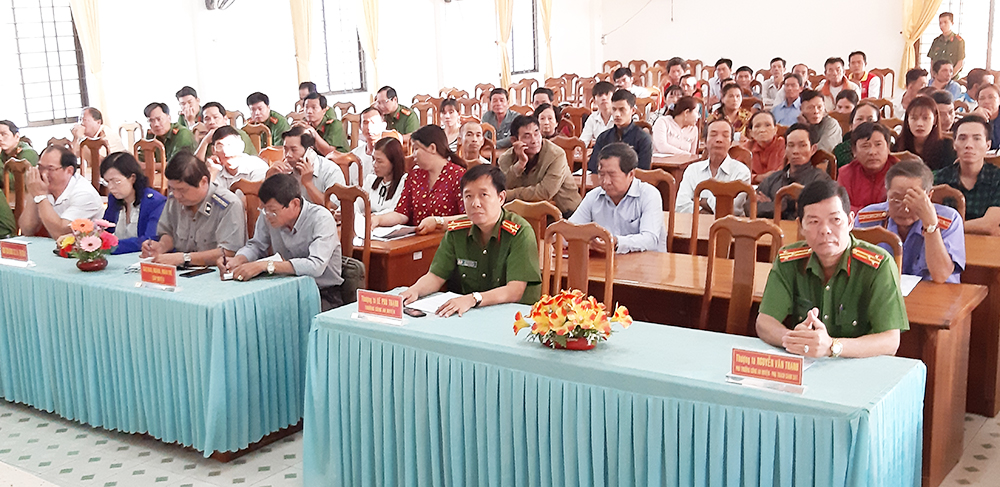 Công an huyện Châu Phú họp mặt người hoàn lương đầu Xuân Canh Tý năm 2020