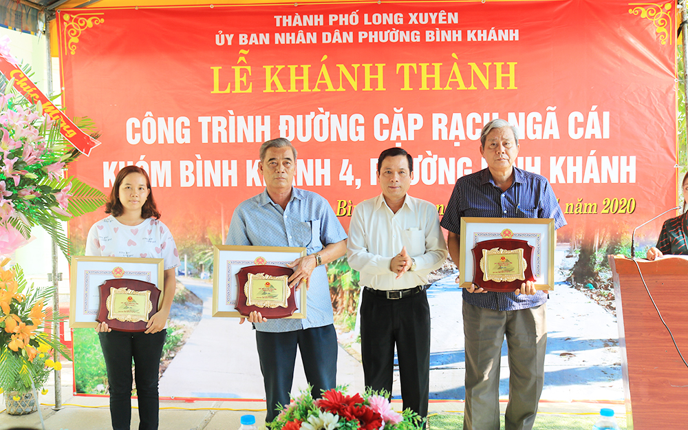TP. Long Xuyên khánh thành nhiều công trình trong những ngày đầu năm mới