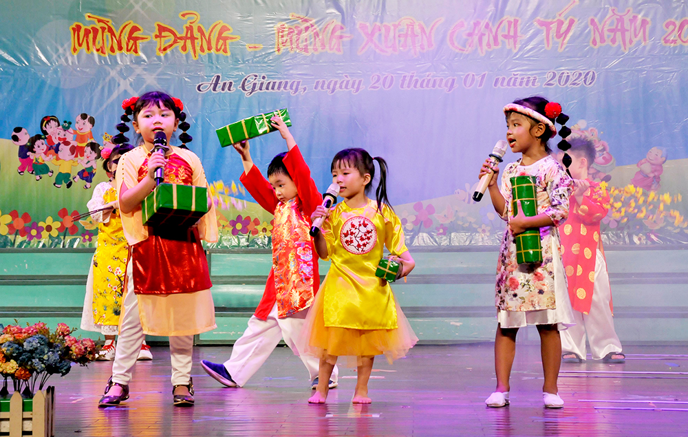 Trường Mầm non Sen Hồng - Nhà Thiếu nhi An Giang tổ chức Hội thi bé khỏe, bé đẹp mừng Xuân Canh Tý 2020