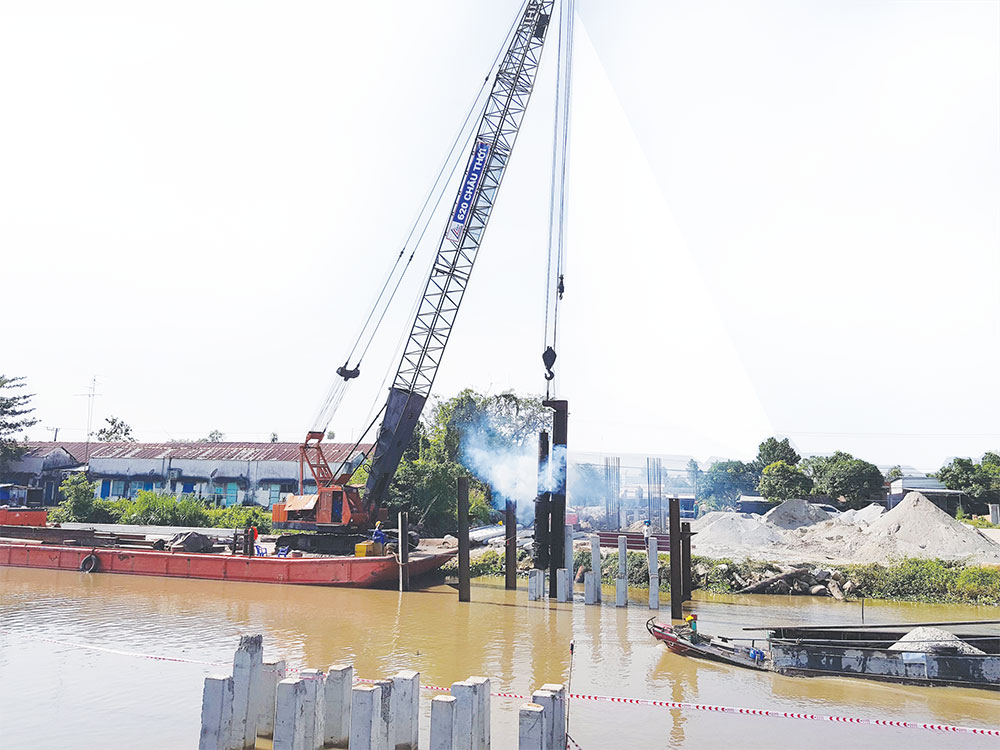 Hào phóng nối nhịp cầu nông thôn
