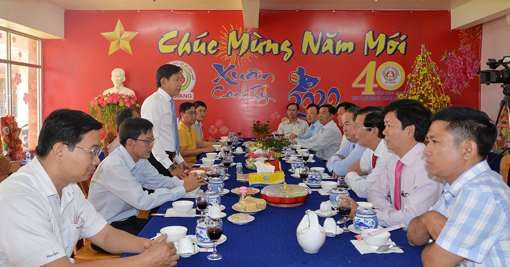 Chủ tịch UBND tỉnh Nguyễn Thanh Bình chúc Tết Công ty TNHH MTV XSKT An Giang và ngành Tài chính tỉnh