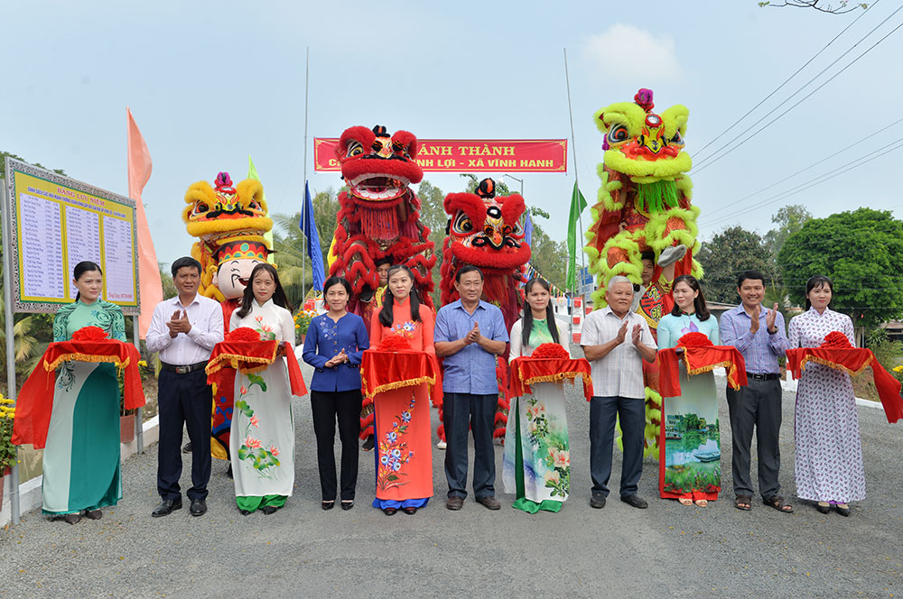 Xã Vĩnh Hanh khánh thành cầu Đúc ấp Vĩnh Lợi