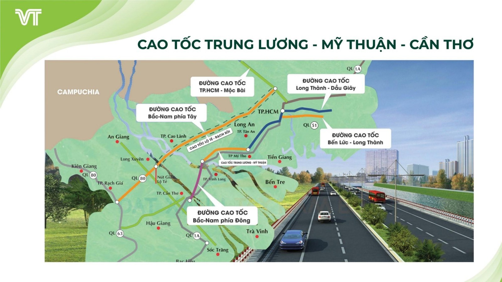 Vĩnh Thạnh Center: Đón đầu kinh tế thịnh vượng Hình ảnh tuyến cao tốc Trung Lương – Mỹ Thuận – Cần Thơ