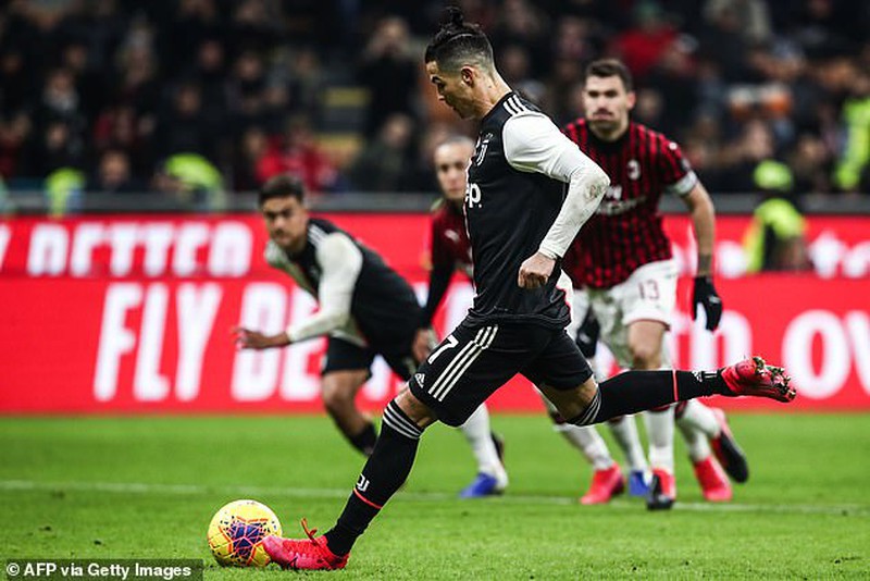 Ronaldo “nổ súng”, Juventus thoát thua AC Milan phút cuối