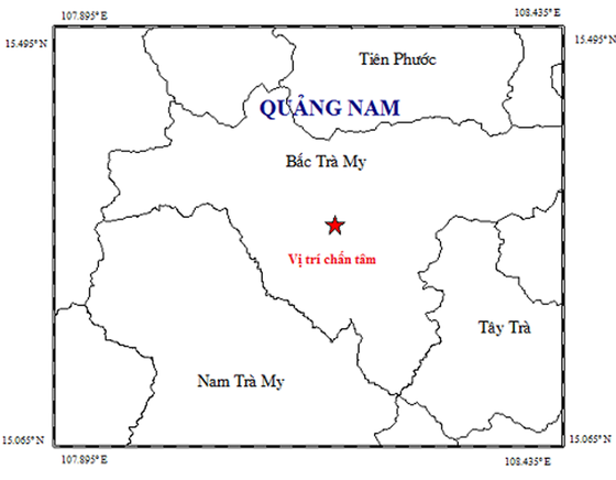 Động đất tại Bắc Trà My