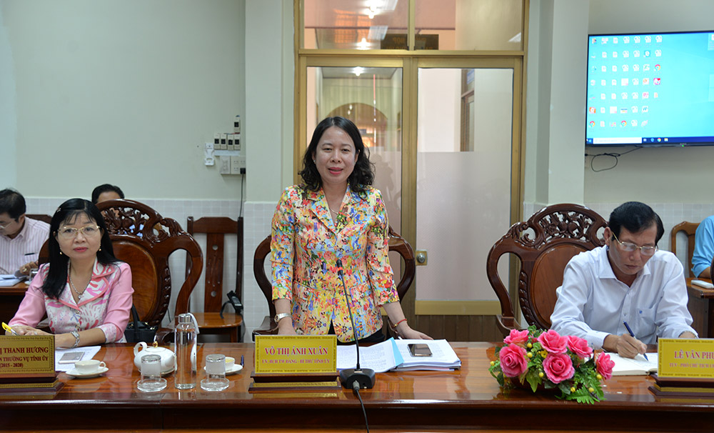 Bí thư Tỉnh ủy An Giang làm việc với Huyện ủy Châu Thành về công tác chuẩn bị Đại hội Đảng
