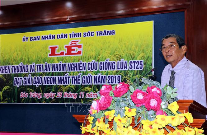 Năm 2020 sẽ cung ứng khoảng 30.000 tấn gạo ST25 ra thị trường