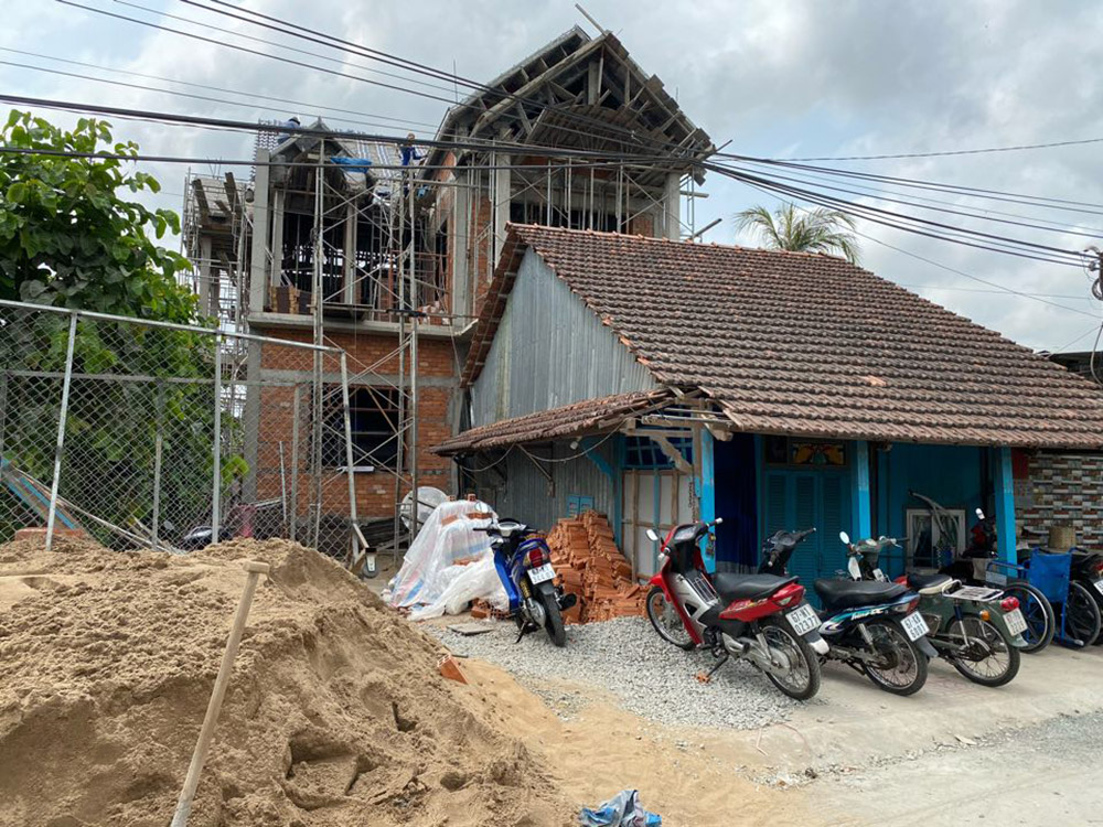 Đã xử lý trường hợp vi phạm trong xây dựng nhà