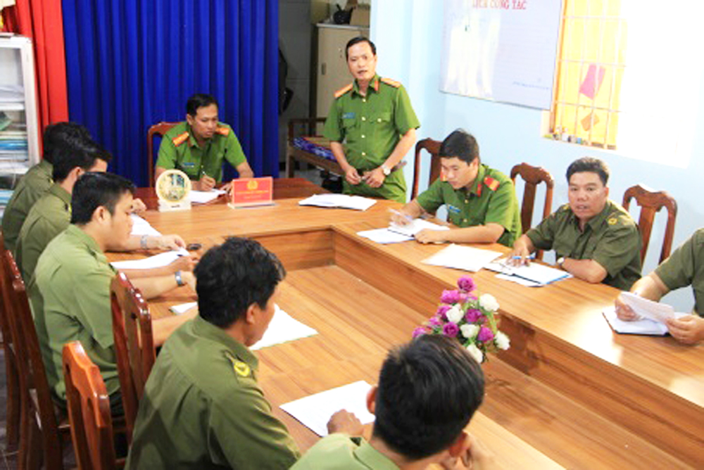 Phát huy hiệu quả của lực lượng công an chính quy về xã