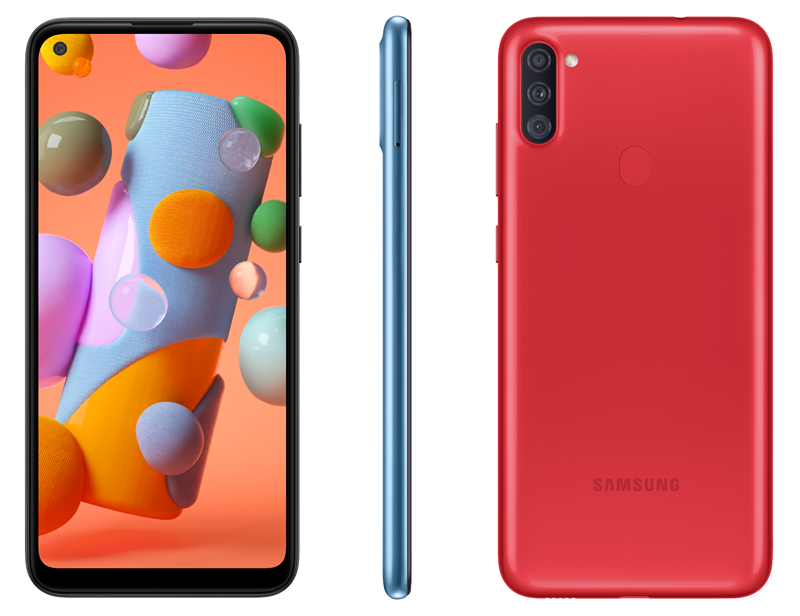 Samsung Galaxy A11 trình làng với cụm 3 camera, viên pin 4000mAh có sạc nhanh