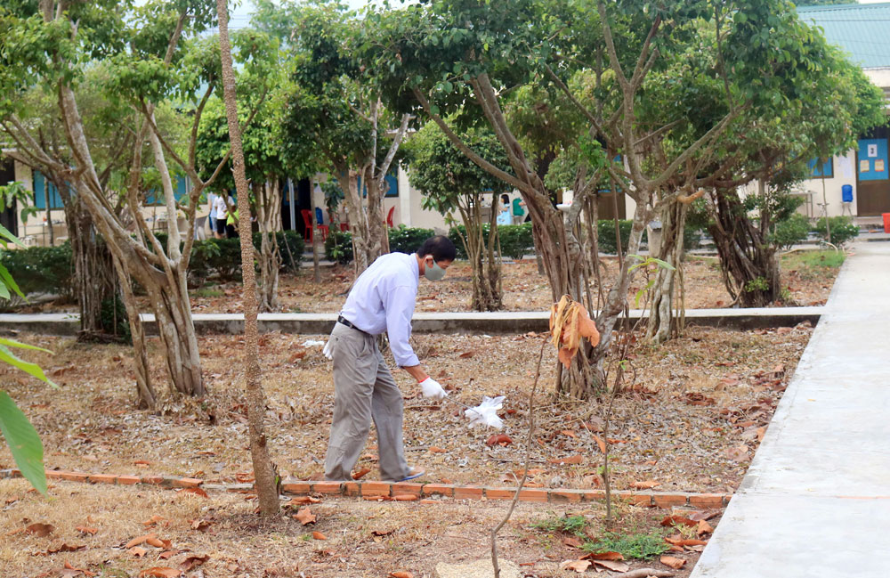 Nhịp sống bình yên tại khu cách ly Trường Quân sự tỉnh An Giang