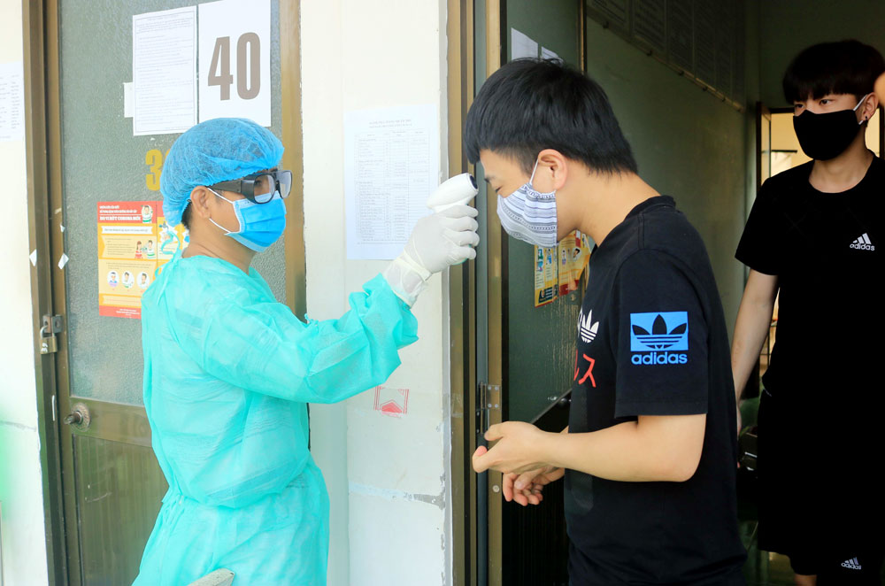 Nhịp sống bình yên tại khu cách ly Trường Quân sự tỉnh An Giang