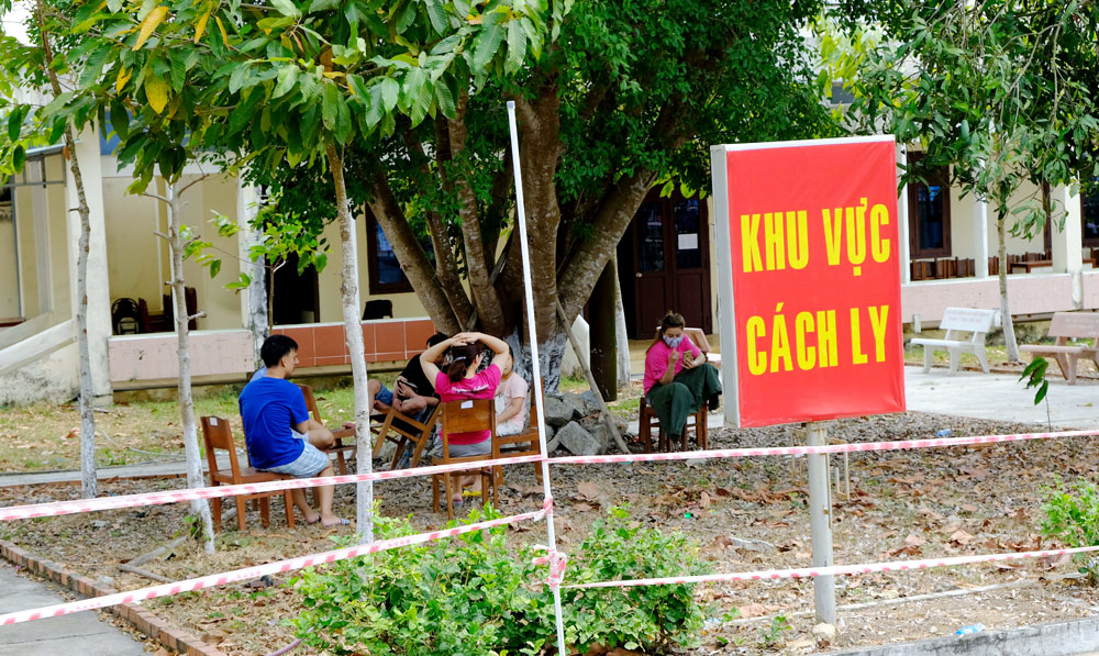 Nhịp sống bình yên tại khu cách ly Trường Quân sự tỉnh An Giang