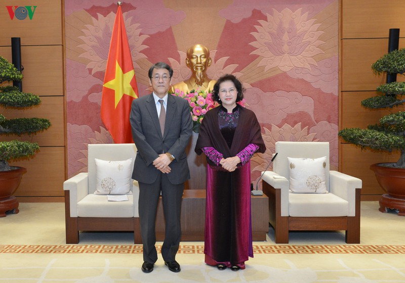Chủ tịch Quốc hội Nguyễn Thị Kim Ngân tiếp Đại sứ Nhật Bản