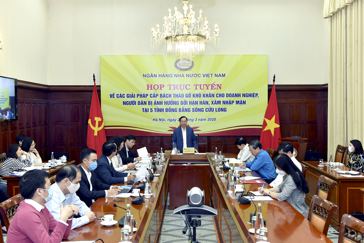 Ngân hàng hỗ trợ các tỉnh bị ảnh hưởng do ngập mặn