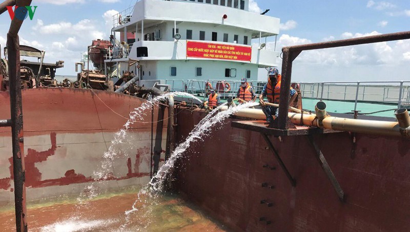 Gần 4,5 triệu lít nước ngọt đã đến với bà con vùng hạn mặn