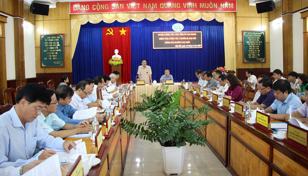 Chợ Mới chuẩn bị tốt Đại hội Đảng