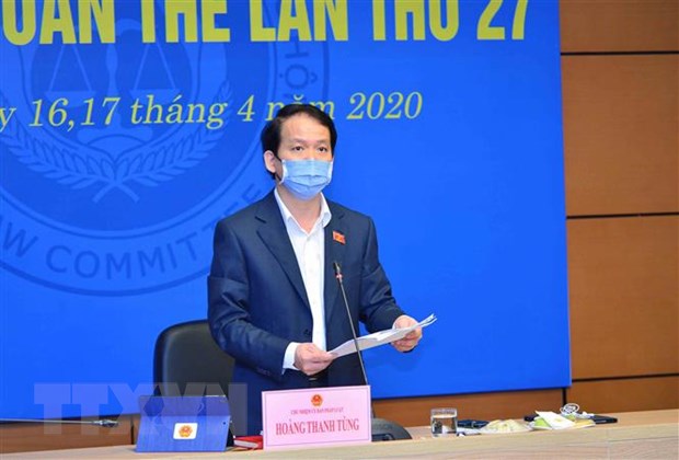 Ủy ban Pháp luật của Quốc hội họp phiên 27 theo hình thức trực tuyến