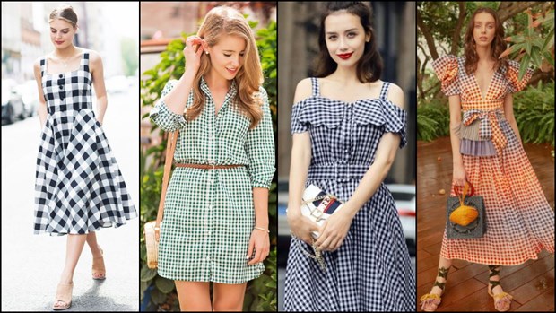 Họa tiết Gingham mang đến những gợi ý phối đồ sang trọng, tinh tế