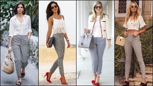 Họa tiết Gingham mang đến những gợi ý phối đồ sang trọng, tinh tế