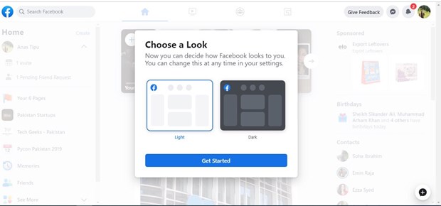 Facebook bắt đầu phát hành giao diện web hoàn toàn mới