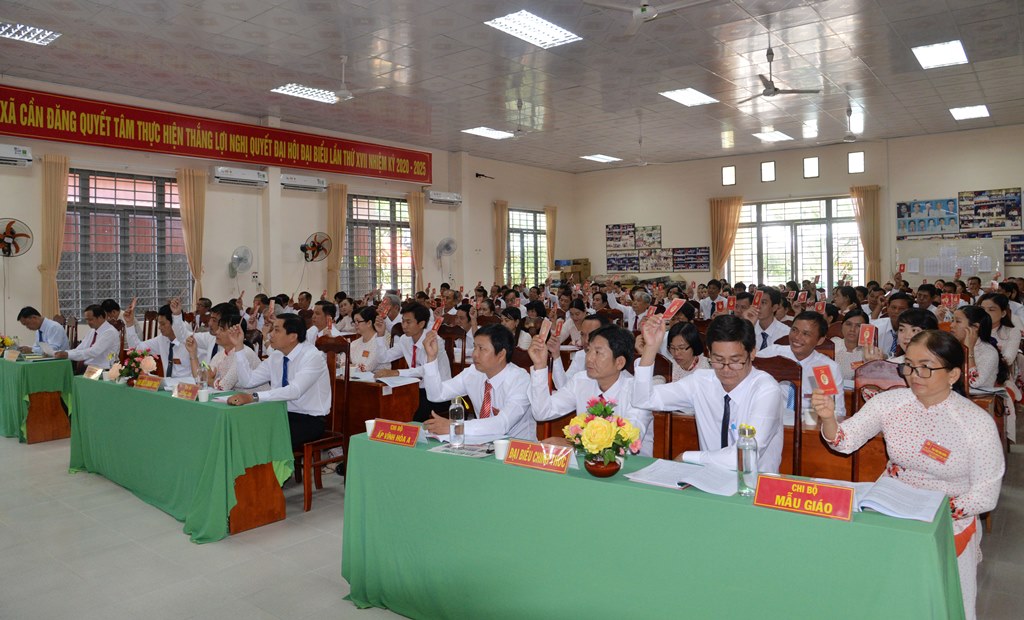 Đại hội đại biểu Đảng bộ xã Cần Đăng lần thứ XVII (nhiệm kỳ 2020 – 2025) thành công tốt đẹp