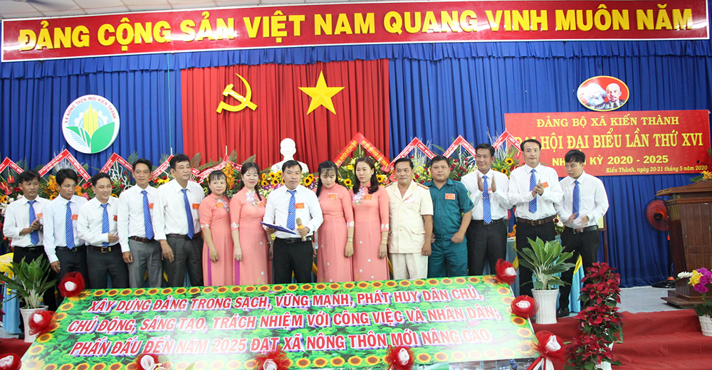 Đồng chí Dương Mai Thanh Sơn tái đắc cử Bí thư Đảng ủy xã Kiến Thành khóa XVI (nhiệm kỳ 2020-2025)