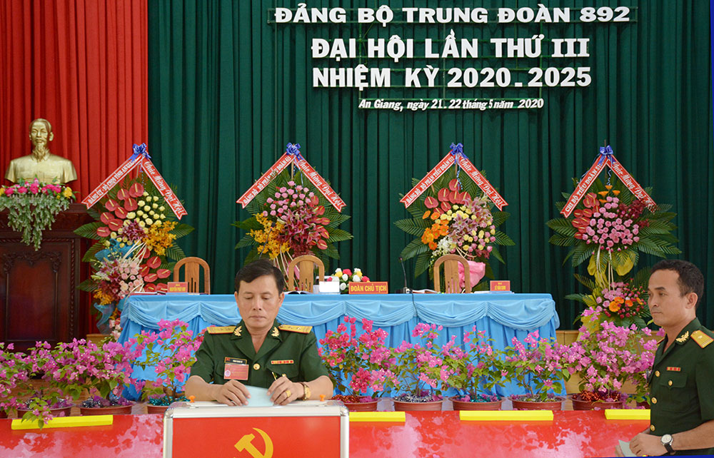 Đại hội Đảng bộ Trung đoàn 892 lần thứ III (nhiệm kỳ 2020 - 2025)