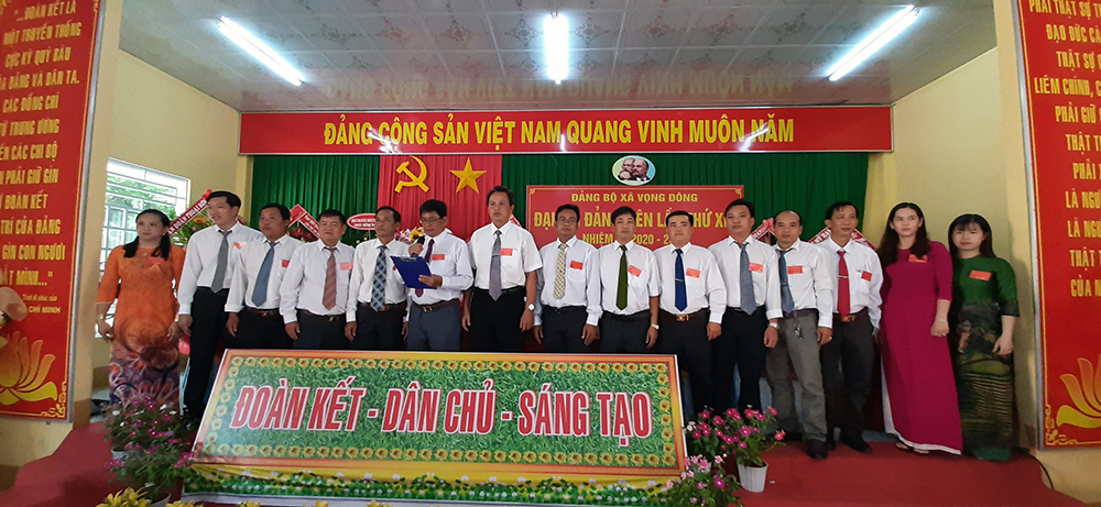 Đảng bộ xã Vọng Đông tổ chức thành công Đại hội đảng viên lần thứ XIII (nhiệm kỳ 2020 – 2025)