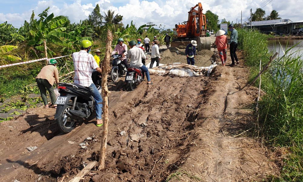 Kiên Giang: Báo động tình trạng sụp lún ở U Minh Thượng