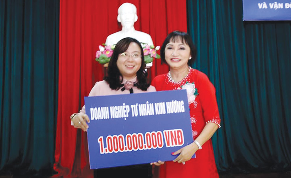 Tấm lòng của một nữ doanh nhân
