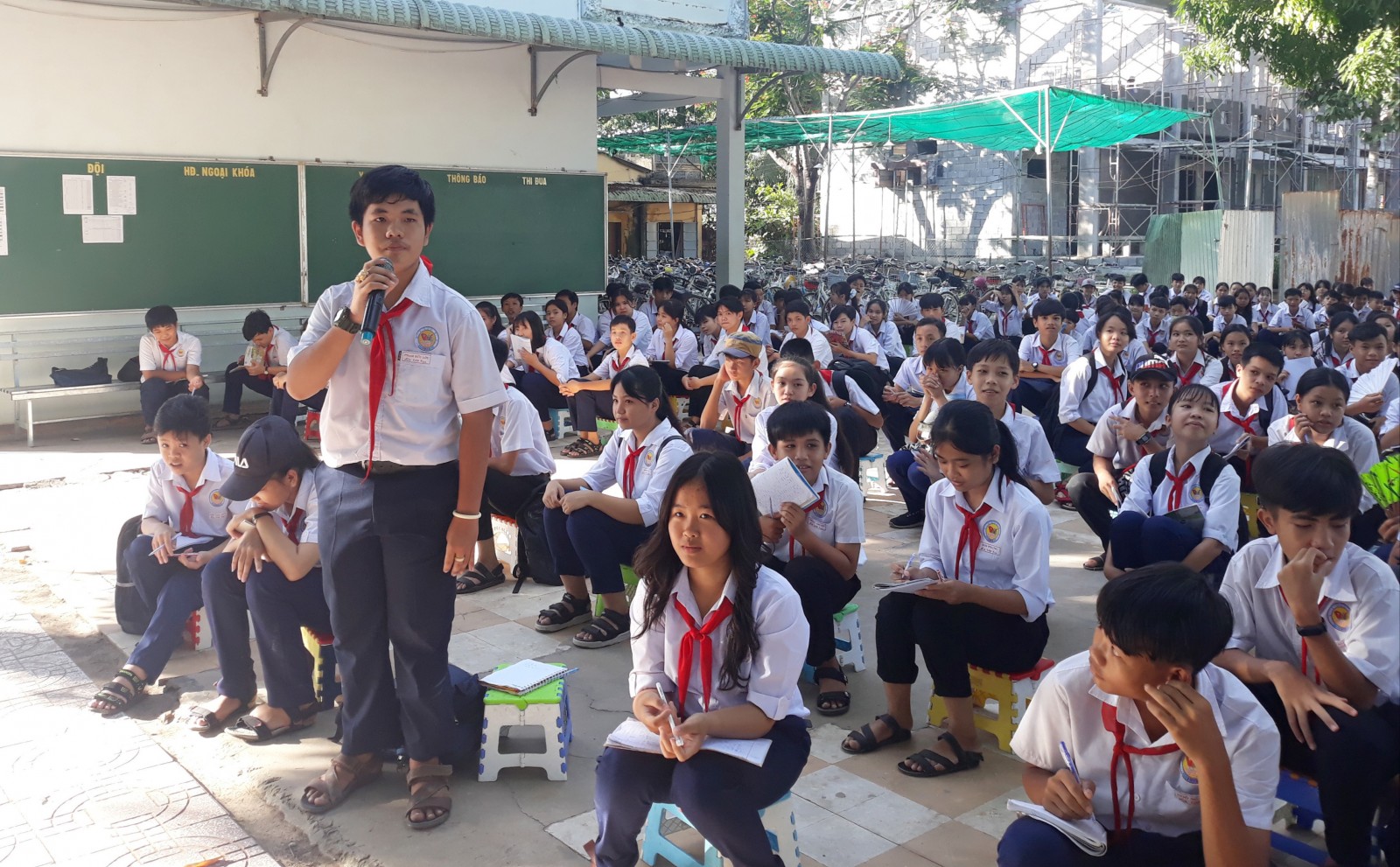 Trường THCS Vĩnh Thạnh Trung 1 định hướng văn hóa ứng xử cho học sinh