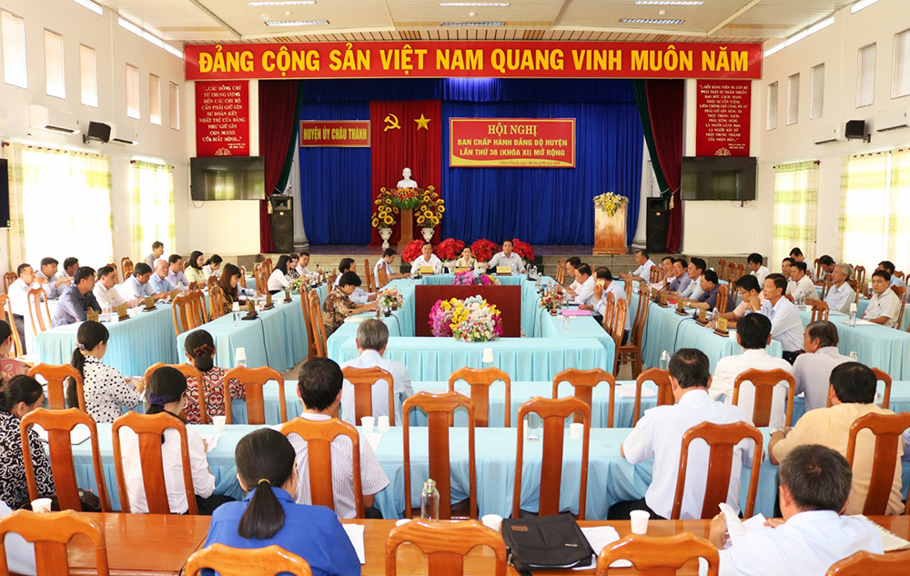 Châu Thành tập trung thực hiện tốt việc tổ chức Đại hội Đảng bộ huyện lần thứ XII ( nhiệm kỳ 2020 – 2025)