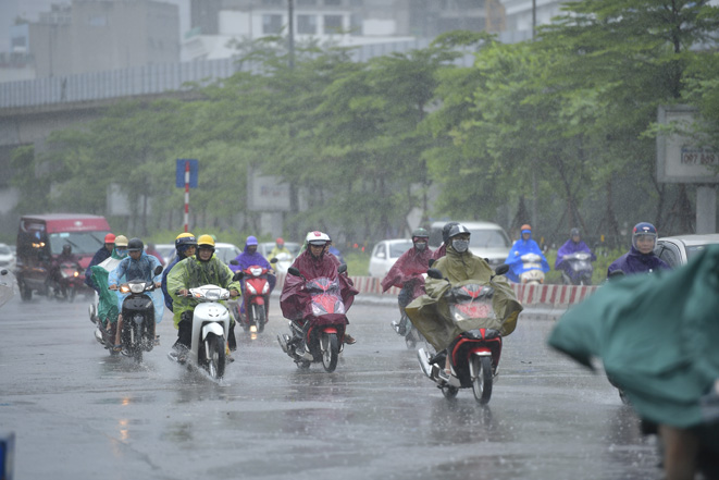 Thời tiết ngày 2-7: Bắc Bộ mưa dông, đề phòng thời tiết nguy hiểm
