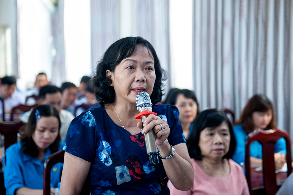 Ban Giám đốc Sở Y tế gặp gỡ, đối thoại với đoàn viên công đoàn, người lao động