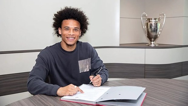 'Bom tấn' Leroy Sane chính thức gia nhập Bayern Munich